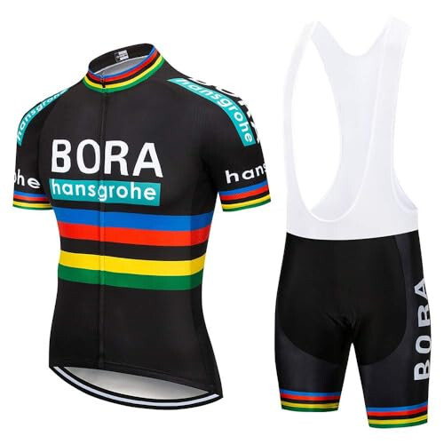 Men's Cycling Jersey Set Shirt & 20D GEL Bib Shorts Set Summer Bike Suit Road Bicycle Clothes - 2