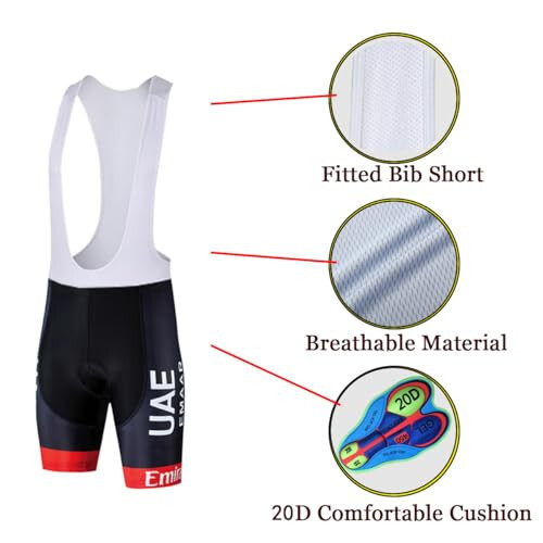 Men's Cycling Jersey Set Shirt & 20D GEL Bib Shorts Summer Mountain Bike Suit Road Bicycle Team Racing Uniform Clothes - 2