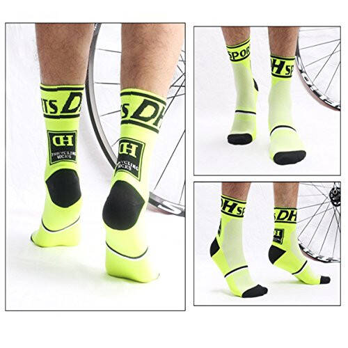 Men's Cycling Socks Unisex Breathable Sports Running Trekking Athletic Basketball Socks - 3