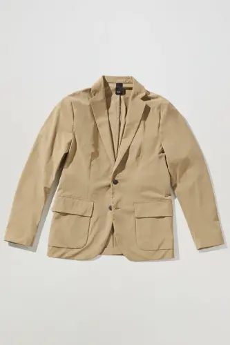 Men's Dark Camel Jacket-Dark Camel - 3