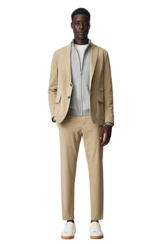 Men's Dark Camel Jacket-Dark Camel - 10