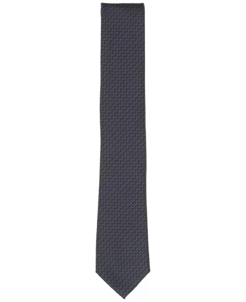 Men's Derwent Herringbone Tie, Exclusively at Modazone - ALFANI (1)