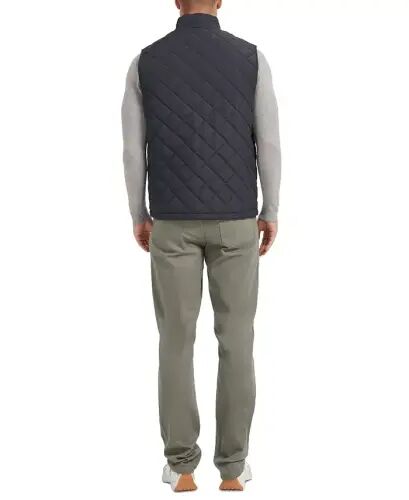 Men's Diamond Quilted Heritage Vest, Created for Modazone - Carbon - HAWKE & CO. (1)