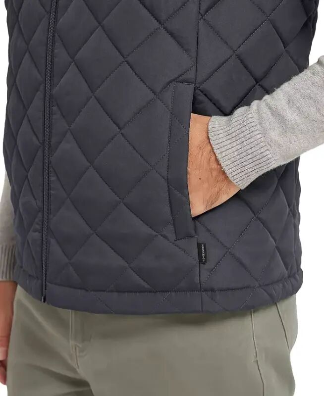 Men's Diamond Quilted Heritage Vest, Created for Modazone - Carbon - 3