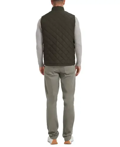 Men's Diamond Quilted Heritage Vest, Created for Modazone - Loden - 9