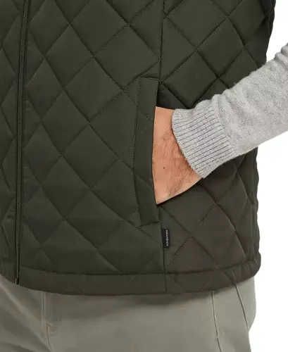 Men's Diamond Quilted Heritage Vest, Created for Modazone - Loden - 10