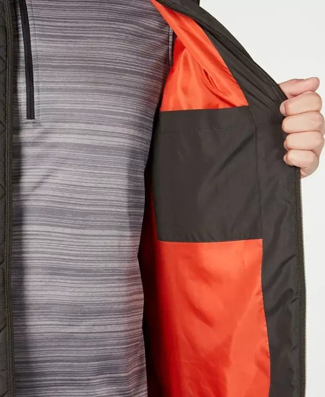 Men's Diamond Quilted Heritage Vest, Created for Modazone - Loden - 4
