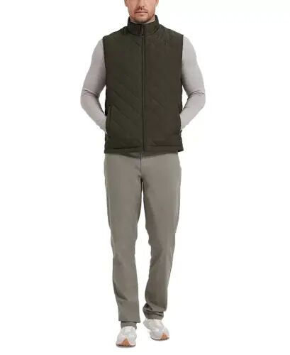 Men's Diamond Quilted Heritage Vest, Created for Modazone - Loden - 11