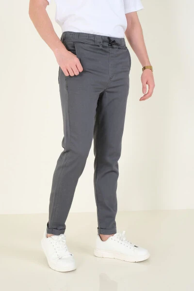 Men's Double Cuff Jogger Pants Anthracite - GIYIM DÜNYASI (1)