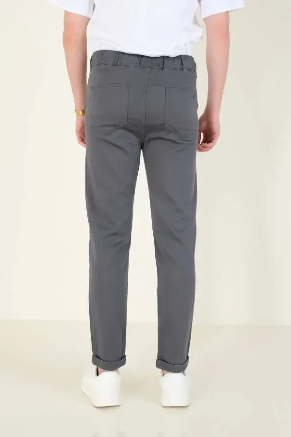 Men's Double Cuff Jogger Pants Anthracite - 4