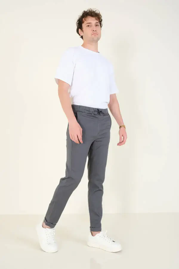 Men's Double Cuff Jogger Pants Anthracite - 6