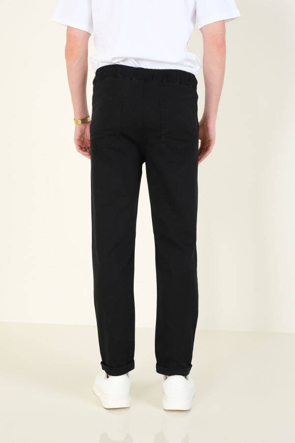 Men's Double Cuff Jogger Pants Black - 6