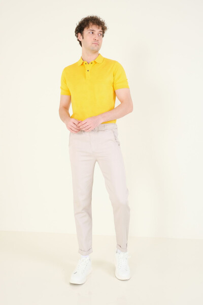 Men's Double Cuff Jogger Pants Stone - GIYIM DÜNYASI (1)