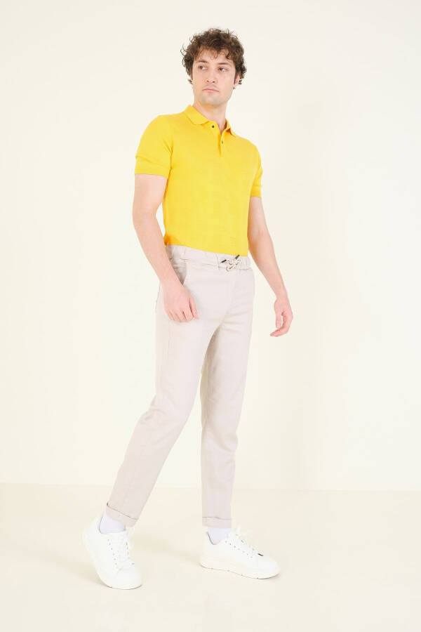 Men's Double Cuff Jogger Pants Stone - 3