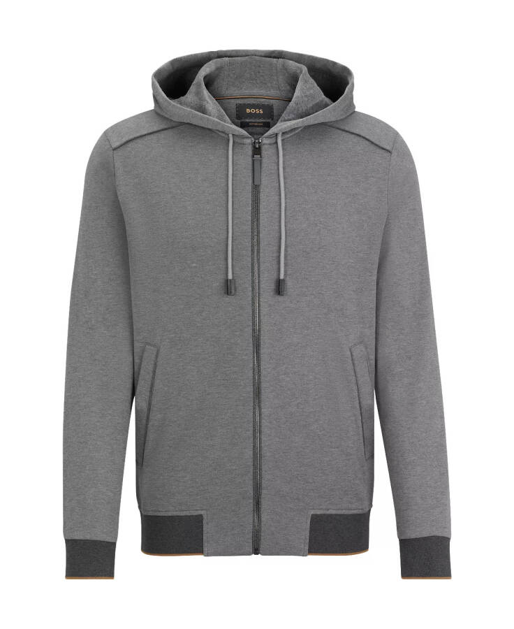 Men's Double-Faced Zip-Up Hoodie Silver - 2