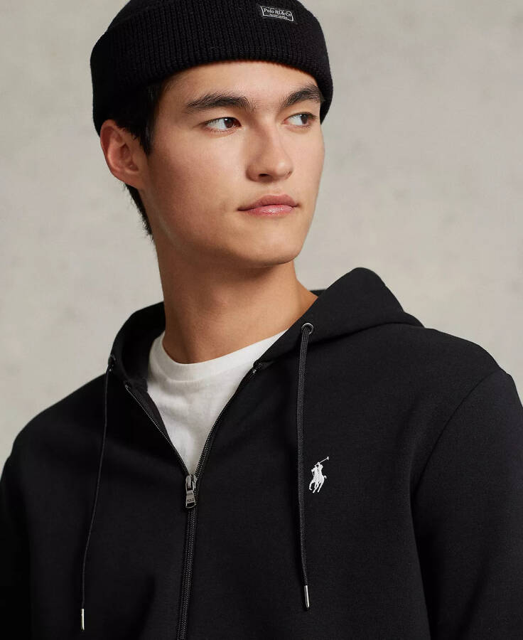 Men's Double-Knit Full-Zip Hoodie Black - 3