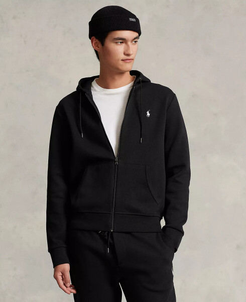 Men's Double-Knit Full-Zip Hoodie Black - 4