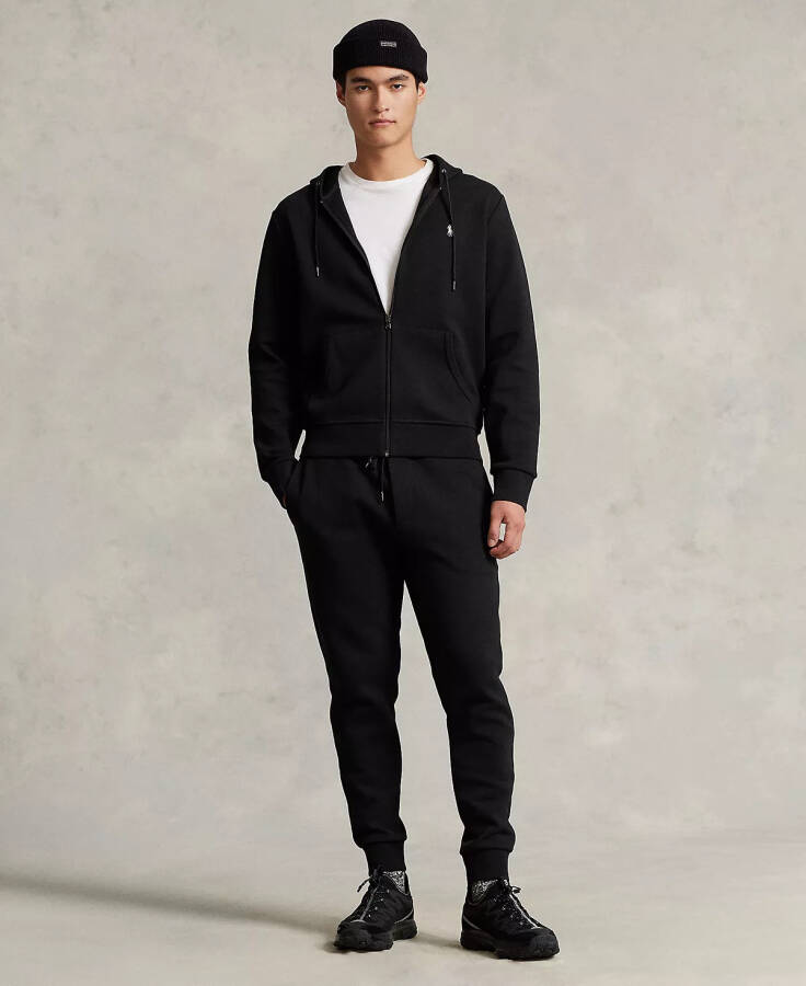 Men's Double-Knit Full-Zip Hoodie Black - 5