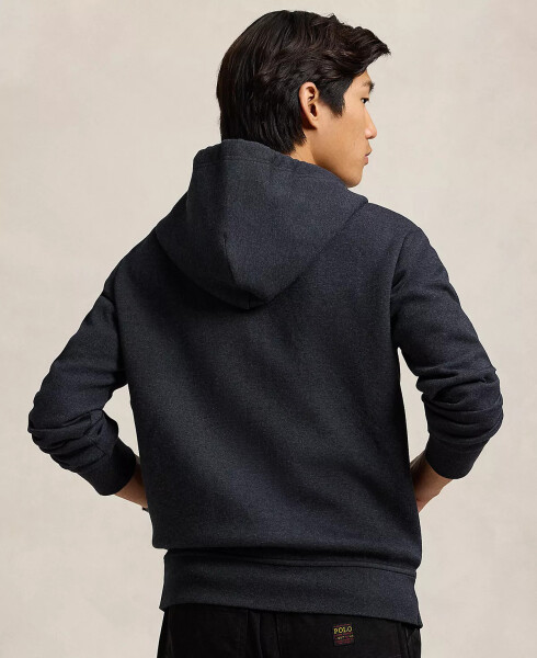 Men's Double-Knit Full-Zip Hoodie Black Marl Heather - 2