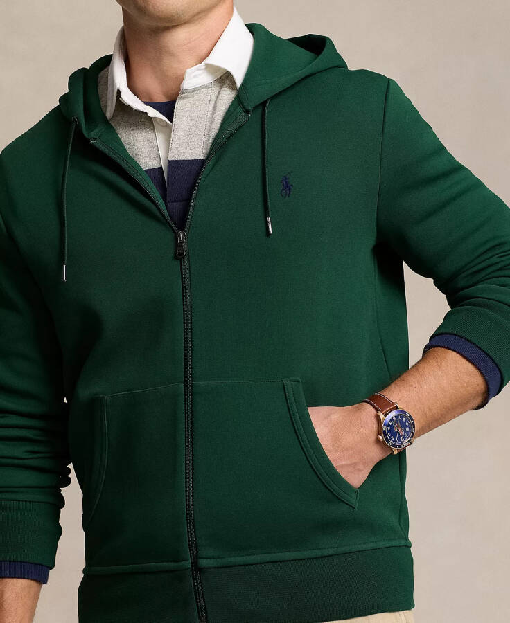 Men's Double-Knit Full-Zip Hoodie Green - 3