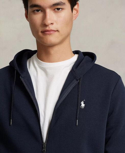 Men's Double-Knit Full-Zip Hoodie Navy - 3