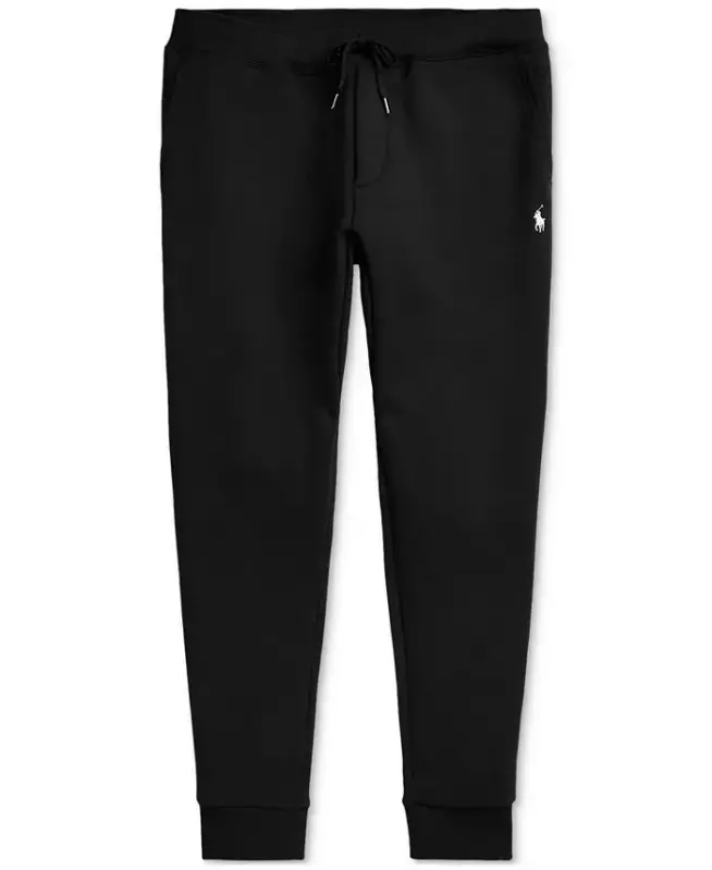 Men's Double-Knit Jogger Pants-Black - 5