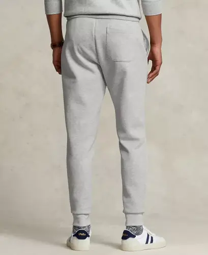 Men's Double-Knit Jogger Pants-Grey - 3