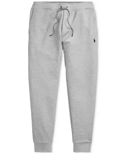 Men's Double-Knit Jogger Pants-Grey - 5
