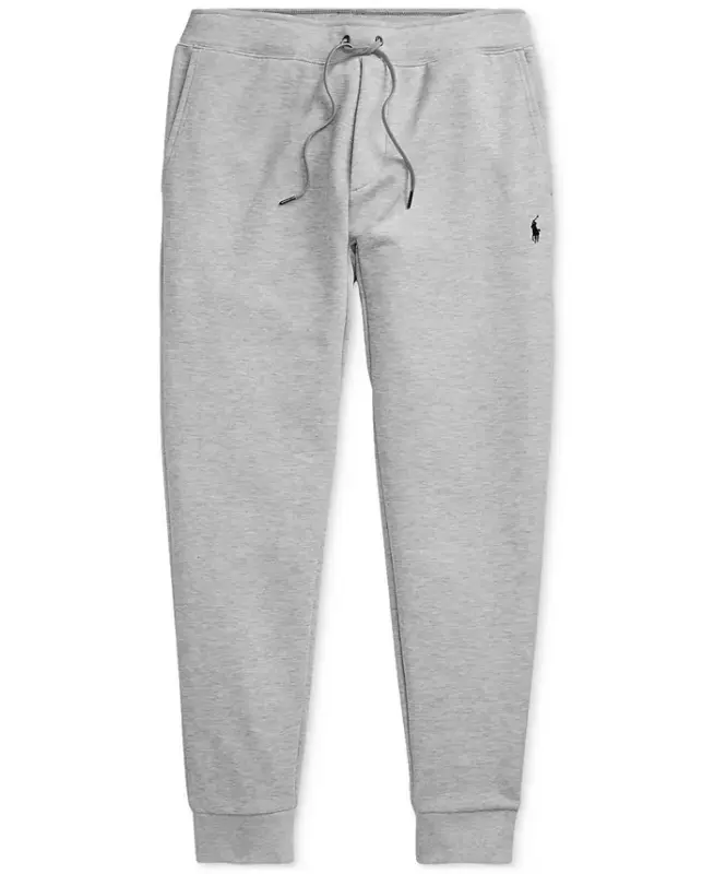 Men's Double-Knit Jogger Pants-Grey - 5