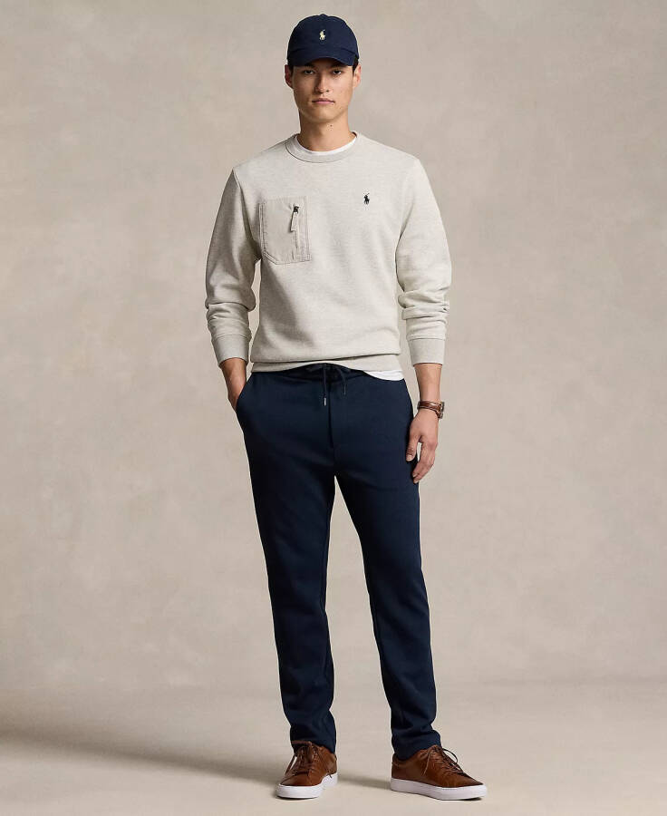 Men's Double-Knit Pocket Sweatshirt Grey Htr - 4