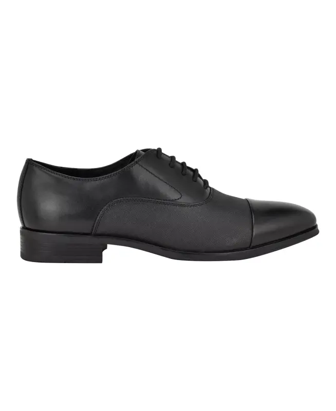 Men's Drew Lace-Up Dress Oxford-Black Leather - 2