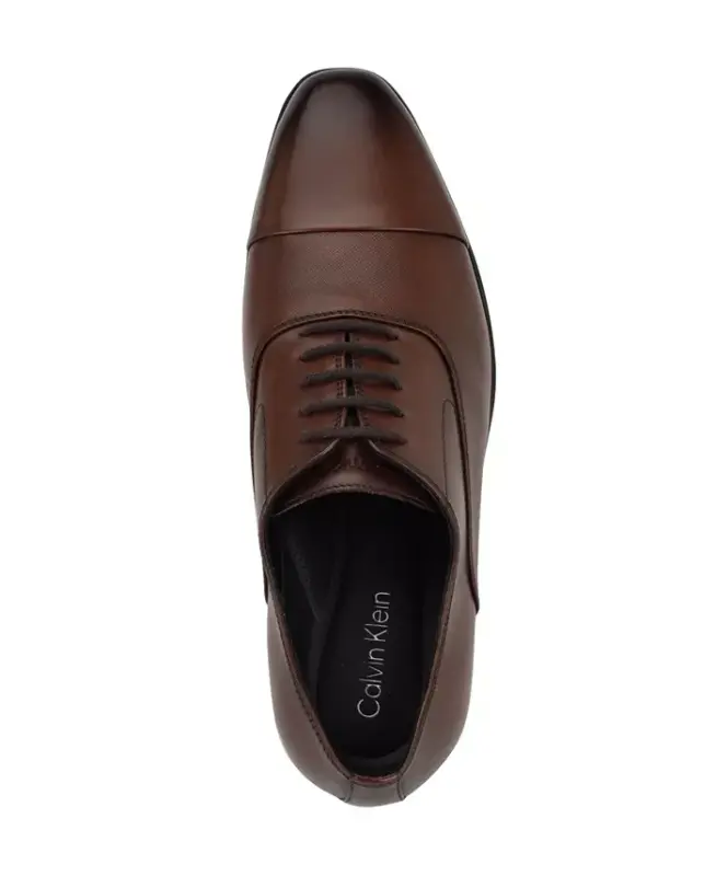 Men's Drew Lace-Up Dress Oxford - Dark Brown Leather - 4