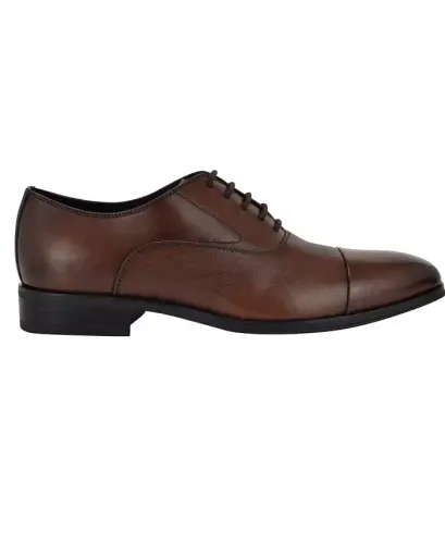 Men's Drew Lace-Up Dress Oxford - Dark Brown Leather - CALVIN KLEIN (1)
