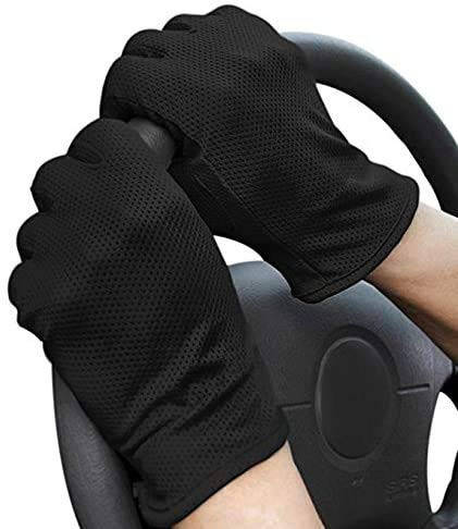 Mens Driving Gloves Summer UV Sun Protection Cycling Gloves Unisex Non-Slip Touchscreen Cotton Gloves Workout Exercise Gloves Outdoor Sunblock Full Finger Gloves for Motorcycle Camping Riding - 3