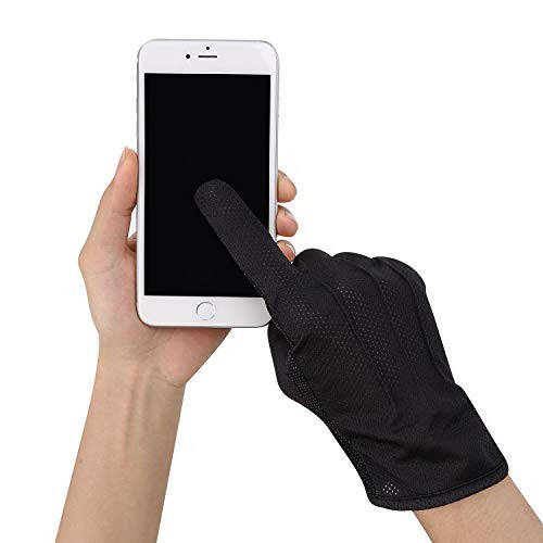 Mens Driving Gloves Summer UV Sun Protection Cycling Gloves Unisex Non-Slip Touchscreen Cotton Gloves Workout Exercise Gloves Outdoor Sunblock Full Finger Gloves for Motorcycle Camping Riding - 5