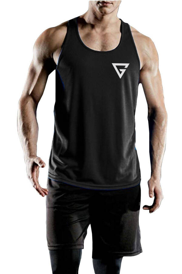 Men's Dry Fit Y-back Gym Fitness Athlete Tank Top Gym-101 - 2