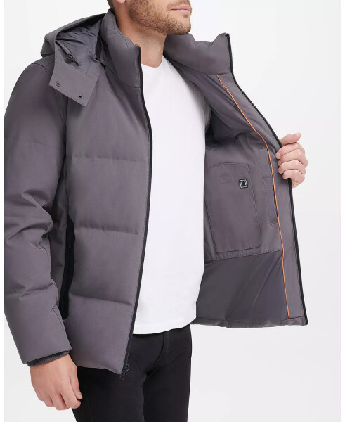 Men's Dry Hand Down with Detachable Hood Coat Charcoal - 2