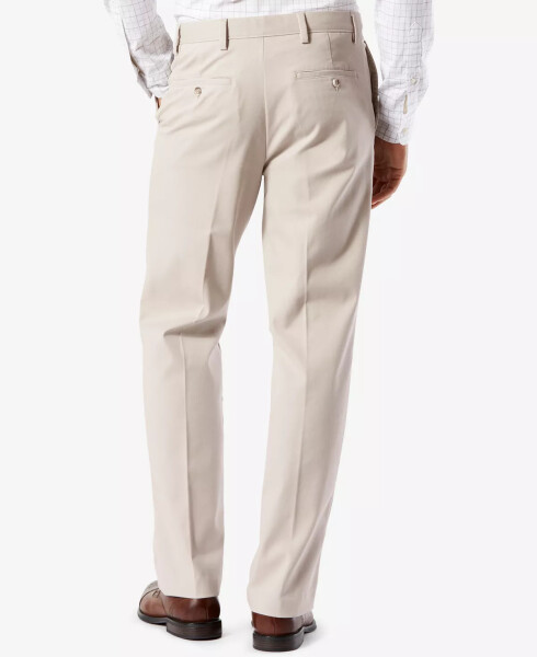 Men's Easy Classic Fit Khaki Stretch Pants Cloud - 2