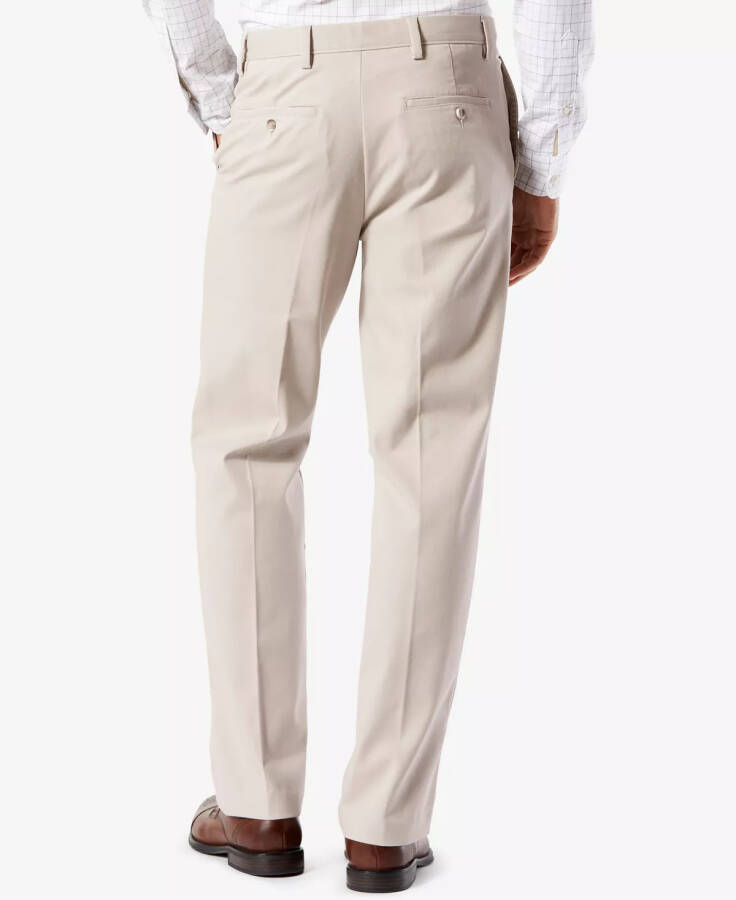 Men's Easy Classic Fit Khaki Stretch Pants Cloud - 2