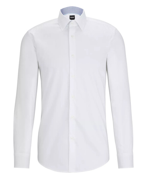 Men's Easy-Iron Slim-Fit Dress Shirt White - 3