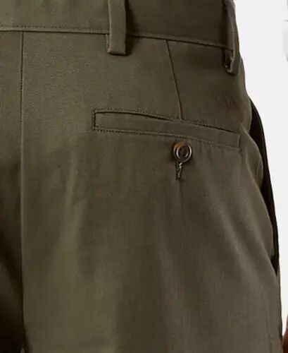 Men's Easy Straight Fit Khaki Stretch Pants - 4