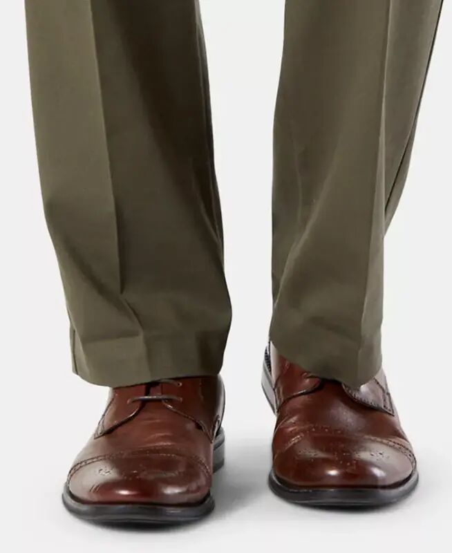 Men's Easy Straight Fit Khaki Stretch Pants - 5