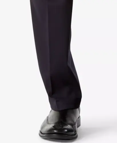 Men's Easy Straight Fit Khaki Stretch Pants-Black - 5