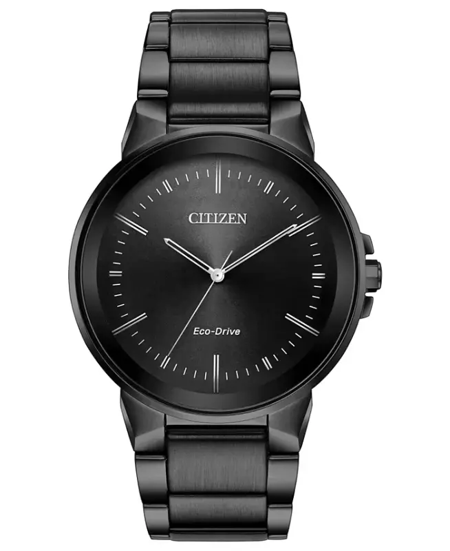 Men's Eco-Drive Axiom Gray Stainless Steel Bracelet Watch 41mm-Gray - CITIZEN