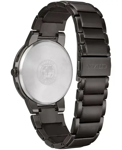 Men's Eco-Drive Axiom Gray Stainless Steel Bracelet Watch 41mm-Gray - 4