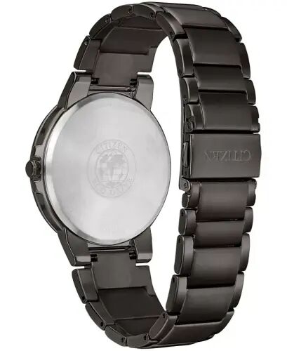 Men's Eco-Drive Axiom Gray Stainless Steel Bracelet Watch 41mm-Gray - 4