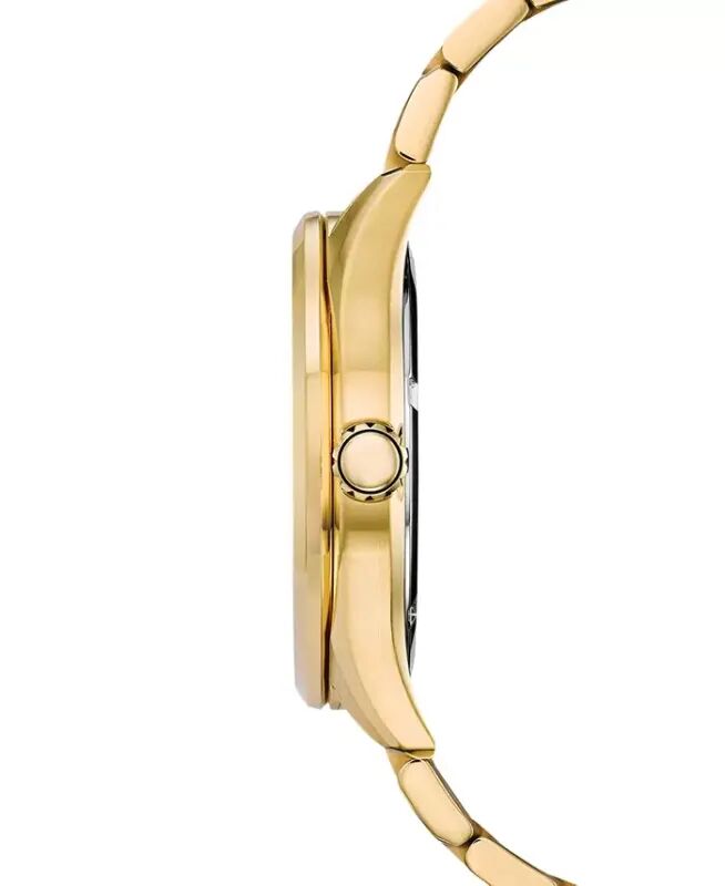 Men's Eco-Drive Corso Diamond-Accent Gold-Tone Stainless Steel Bracelet Watch 41mm-Gold - 2