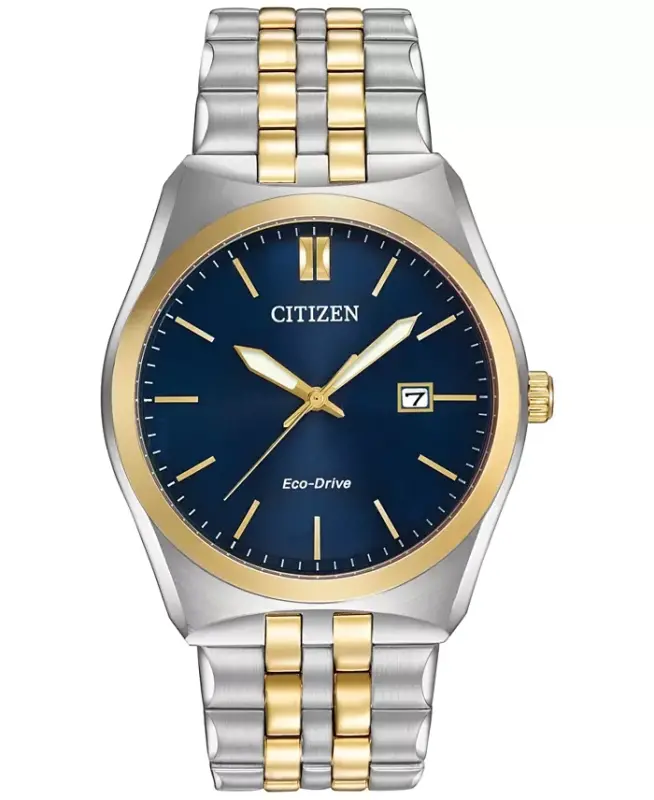 Men's Eco-Drive Two-Tone Stainless Steel Bracelet Watch 40mm BM7334-58L - CITIZEN