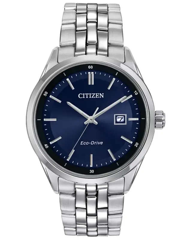 Men's Eco-Drive Zanglamaydigan Po'lat Bilaguzukli Soat 41mm BM7251-53L-Kumush - CITIZEN