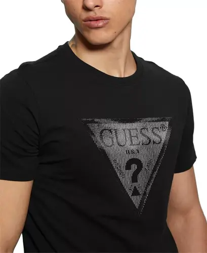 Men's Eco Triangle Crewneck Tee-Jet Black - 6